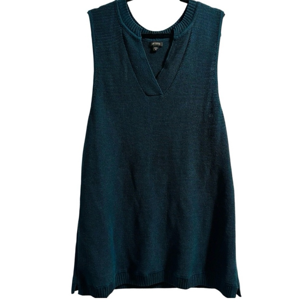 J. Jill Wearever Collection green textured sleeveless sweater Size XL Tall - Picture 2 of 4